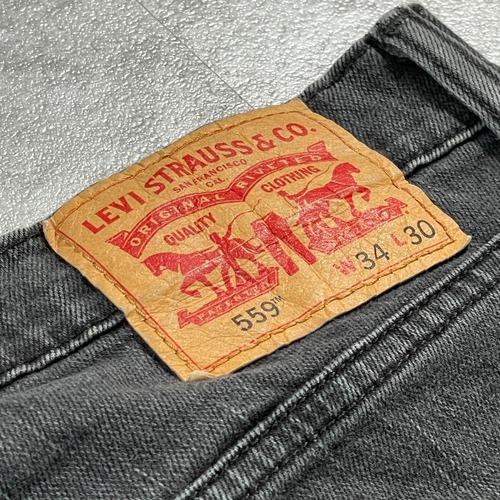 【W34 L30】 コロンビア製 japan levi's black 559 詳細写真3