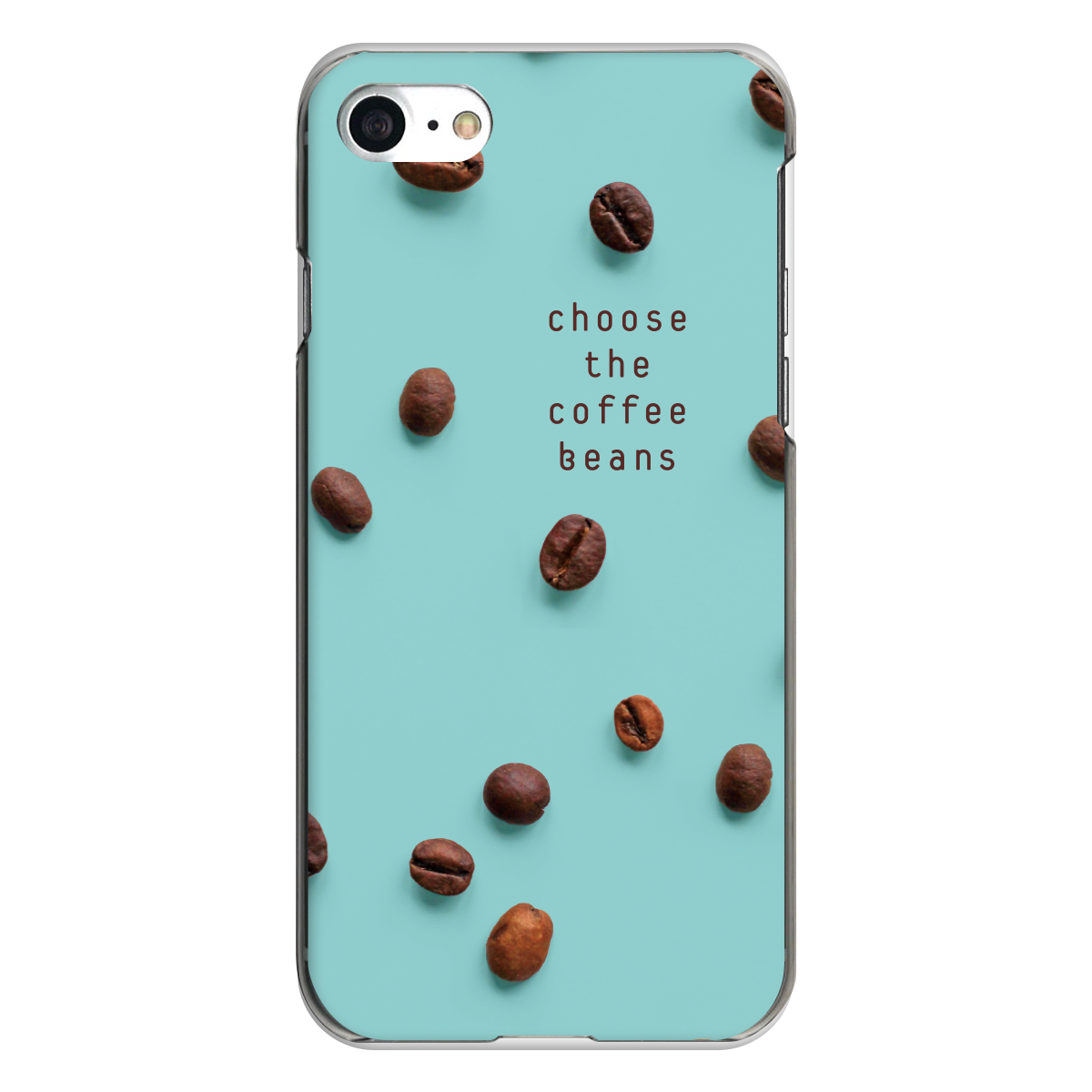 iPhone対応 スマホ ハードケース クリア コーヒービーンズ 食べ物 デザイナーズ 【iPhone17 / iPhone16e / AQUOS / Xperia 他 iPhone / Android ほぼ全機種対応】 |desr3710