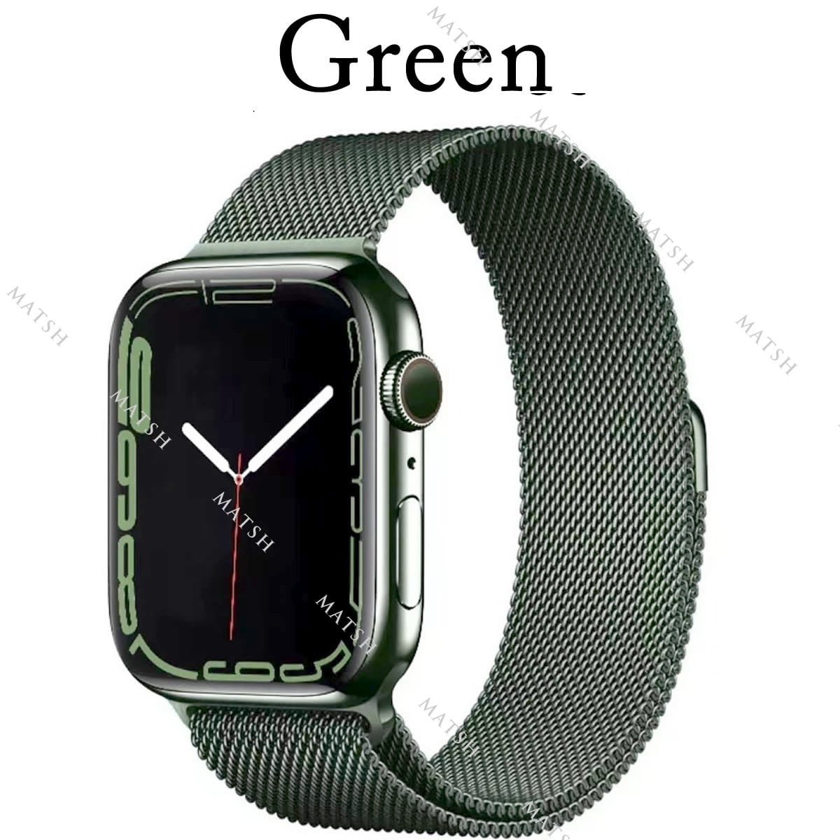 Apple Watch レザー バンド 42 44 45 グレー G10-n - 時計