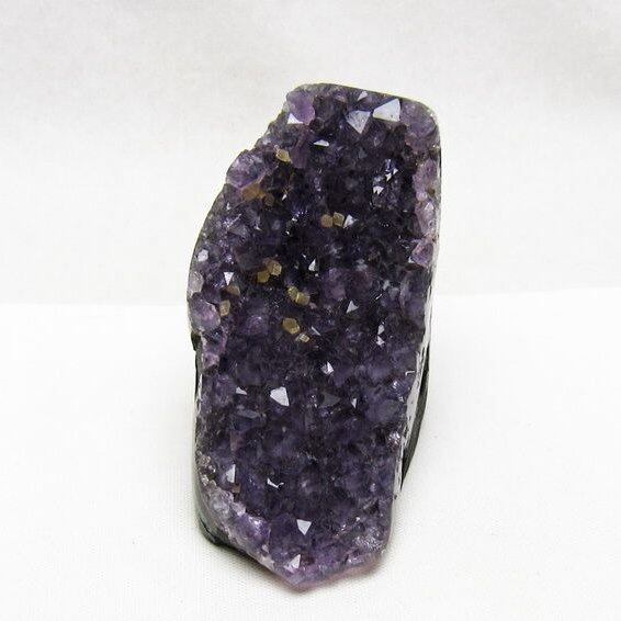 アメジスト クラスター ウルグアイ産 カルサイト付き アメジスト 原石 amethyst 一点物 172-4210
