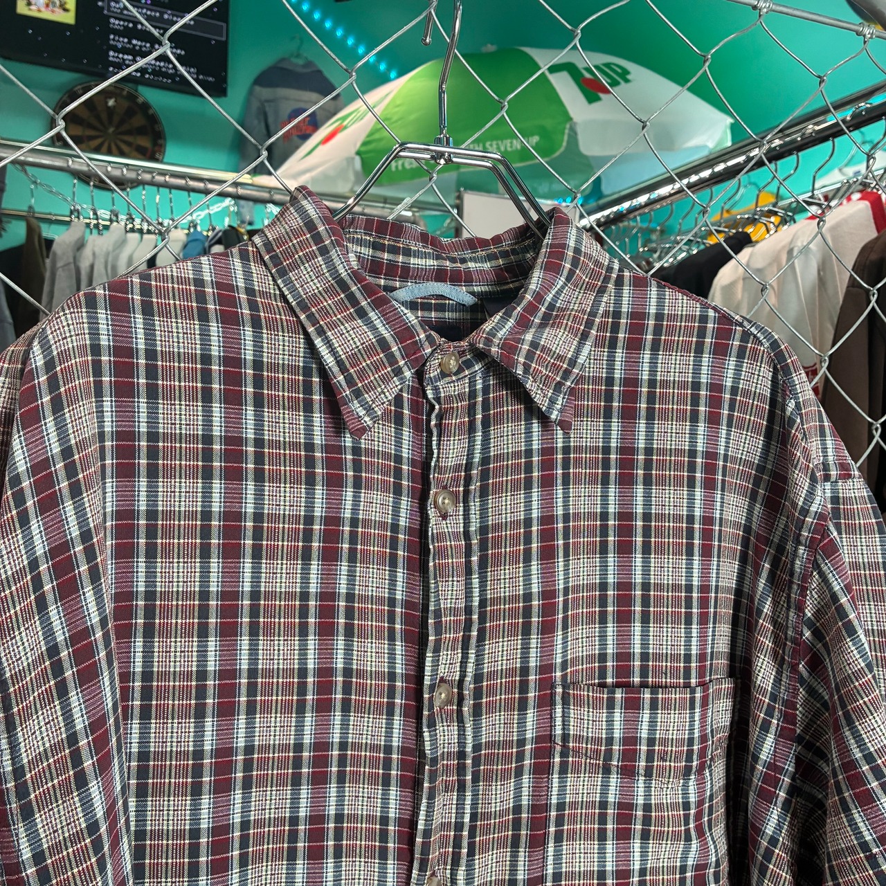 00s GAP 半袖チェックシャツ コットン ギャップ