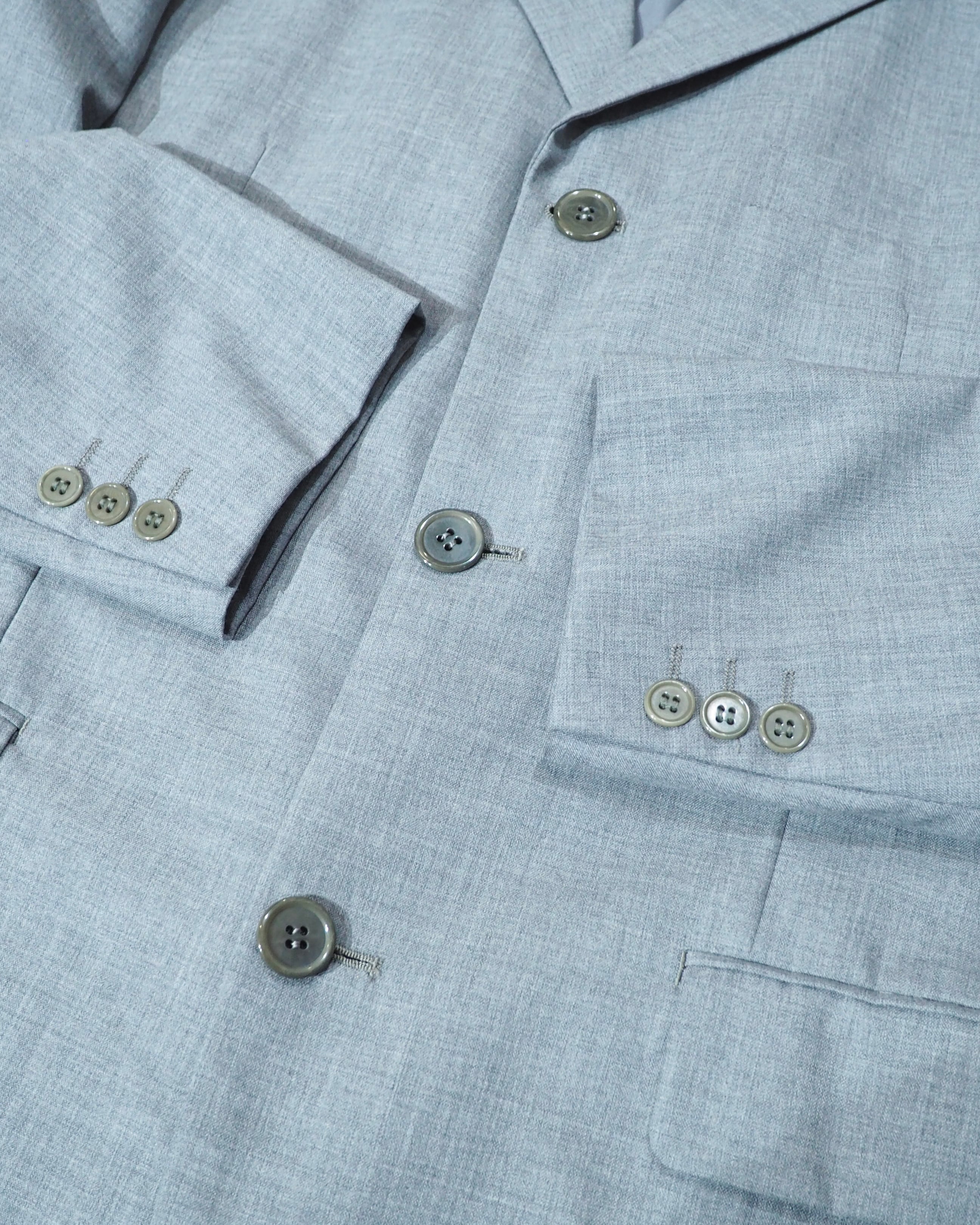 1990s " KENZO HOMME " Beautiful Smoky Blue Color vintage Tailored jacket