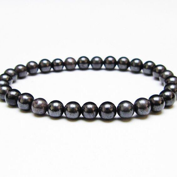 スギライト ブレスレット 6mm ブラックスギライト ブレス 一点物 メール便可 [M便 1/10] 111-42834