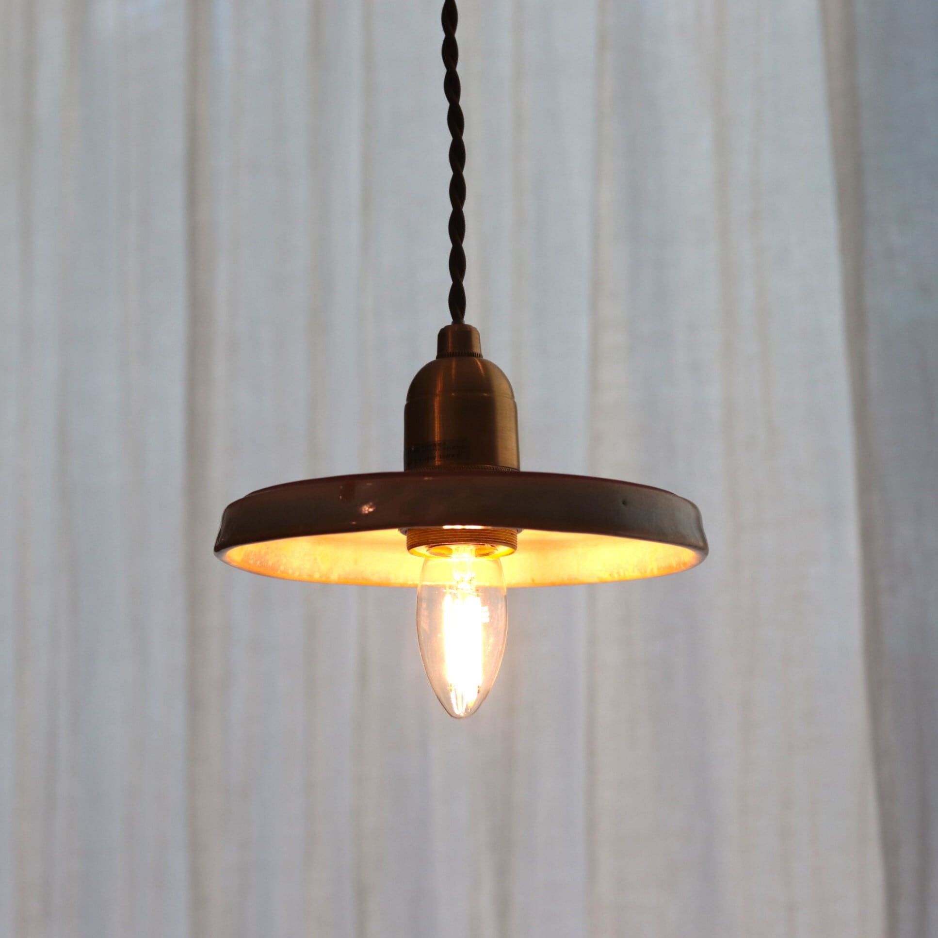 照明】信楽焼シェードのペンダントライト パン/S | ジーフラット