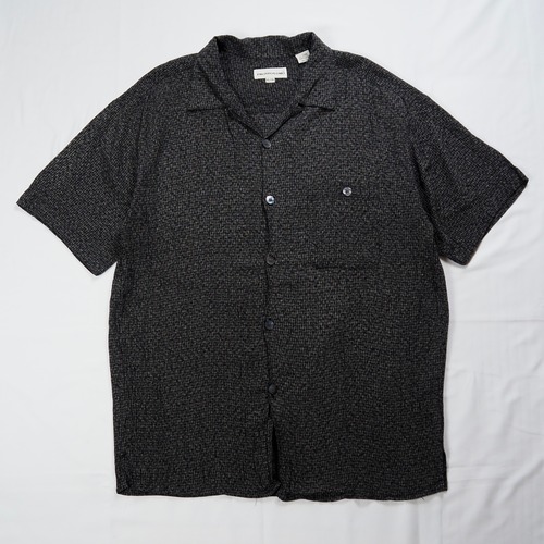 90’s Pronto Uomo 開襟レーヨンシャツ XL ブラック アメリカ製