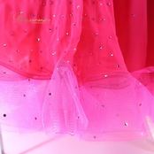 社交ダンス 衣装 ドレス ワンピース スタンダード ピンク系 フリル レース フロート デモ 競技 ダンス パーティ 発表会 ボリューム 高級感 上品 かわいい デモンストレーション 舞台用 可愛い エレガント