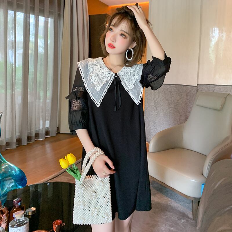 レースルーズスリムドレス サマースタイル 夏物 MIUCO16313358893