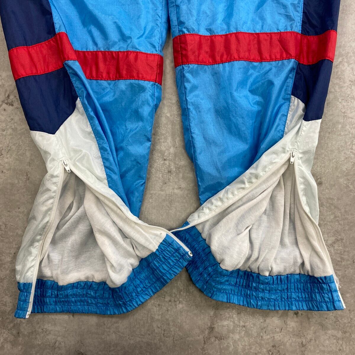 激レアモデル80~90年old adidas トレフォイルトラックパンツジャージ 90年代 adidas アディダス トレフォイルロゴ トラックパンツ メンズL