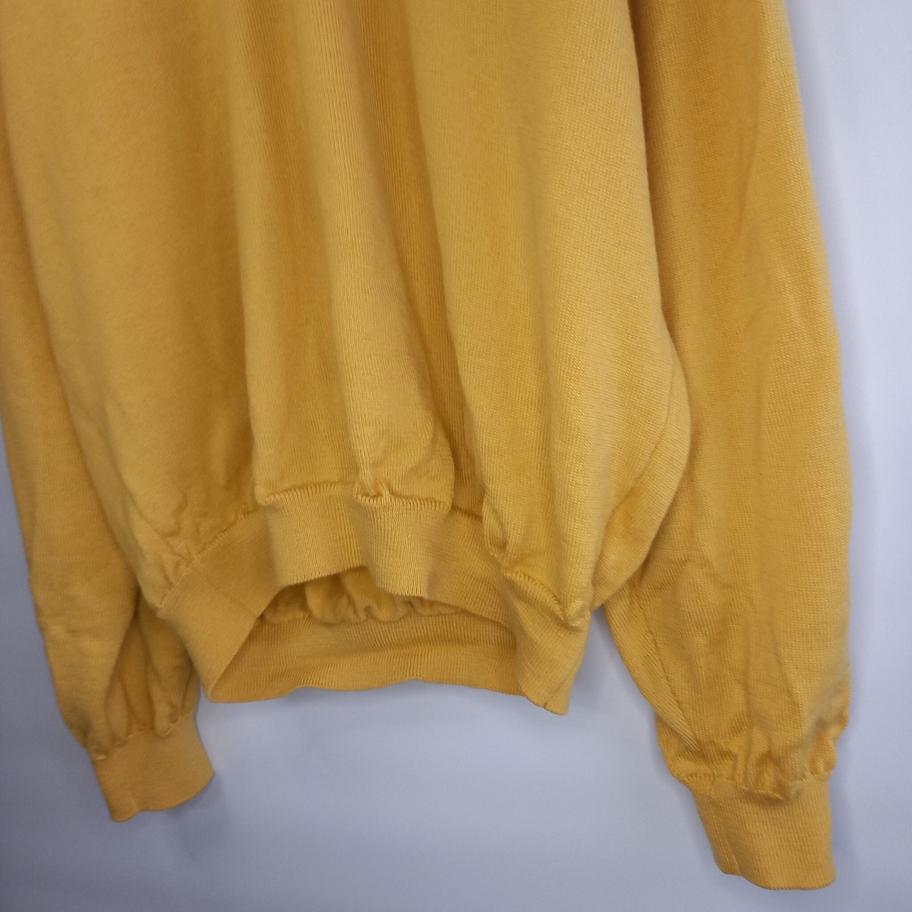 ラコステ　Vネック　ウールセーター　刺繍ロゴ　マスタード　4