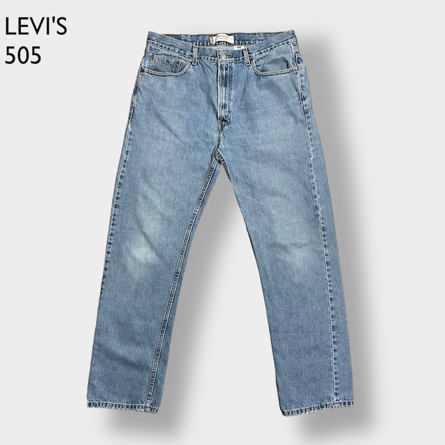 LEVI'S 505 メキシコ製 デニム ジーンズ ジーパン W38 L34 ビッグサイズ レギュラー テーパード 色落ち リーバイス US古着