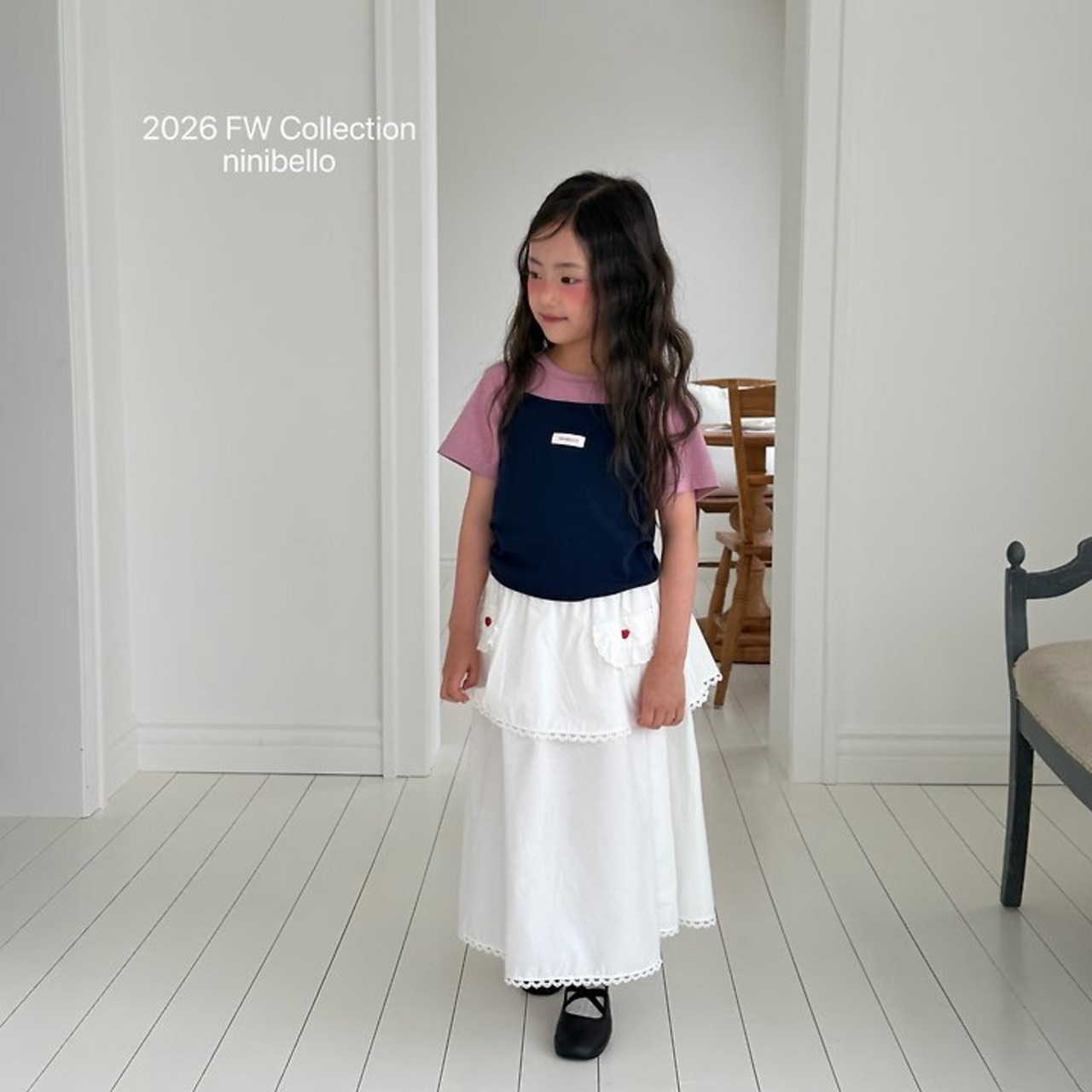 韓国子供服 / ninibello / Vive Ribbed Sleeveless Top / トップ *XS~XXL*
