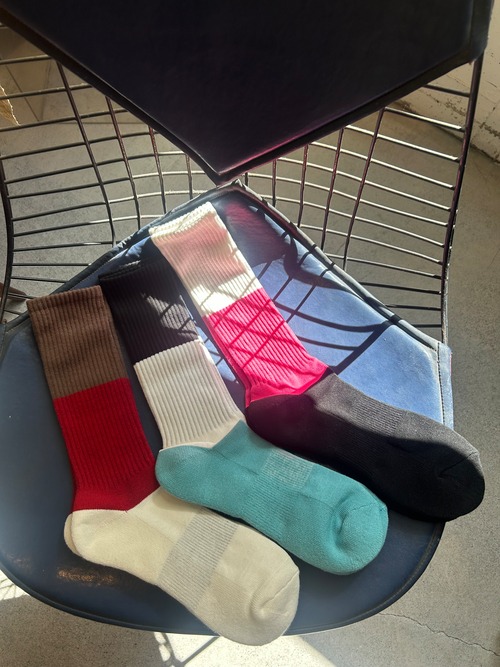 FAKUI  color blocked sports socks