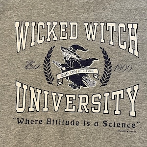 【FRUIT OF THE LOOM】カレッジ風 ロゴ Tシャツ wicked witch university XL ビッグサイズ US古着 アメリカ古着