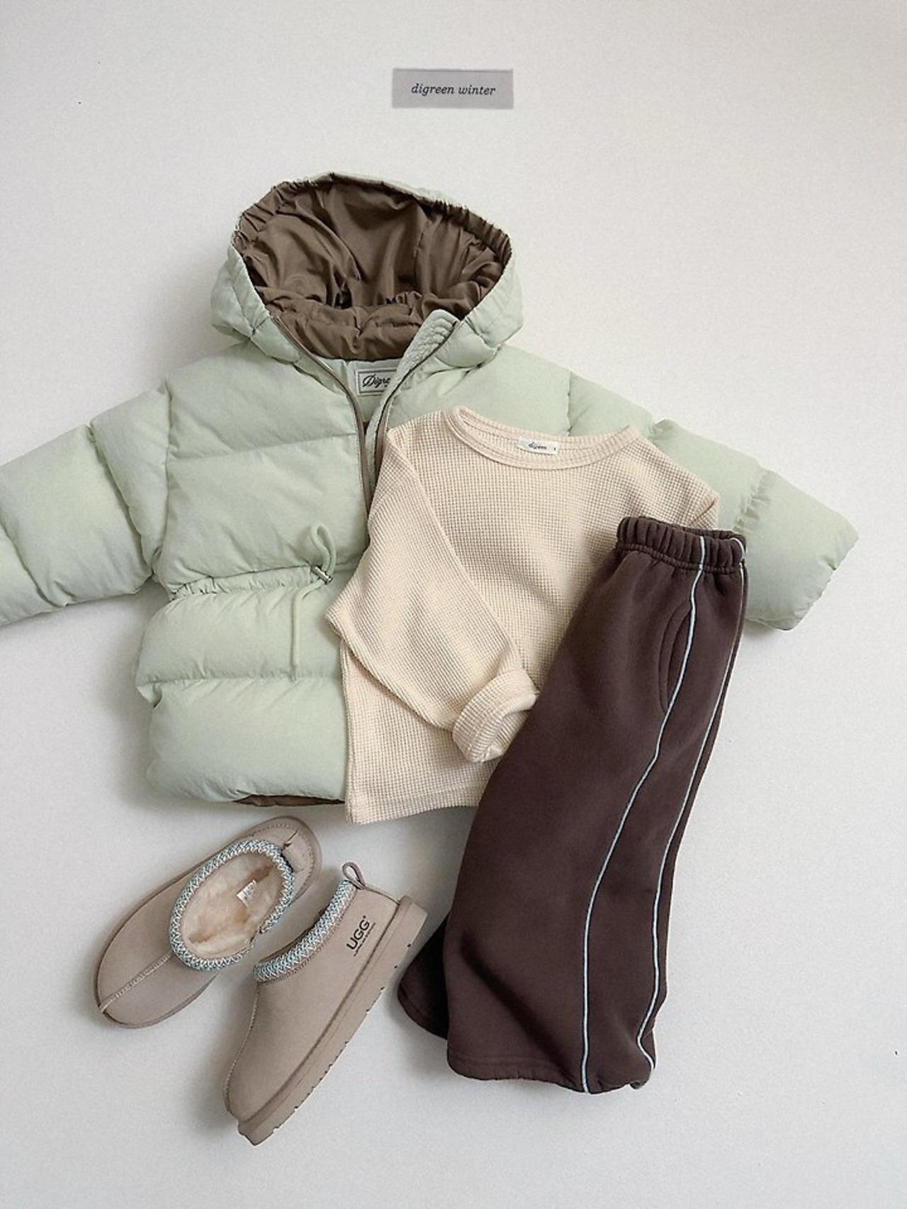 〖取寄〗韓国子供服 / 26winter / Digreen / ポル配色パディング / キッズ / 冬服 *S~2XL*