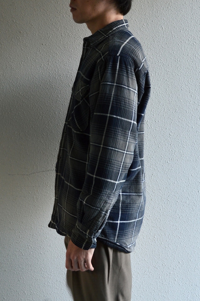 OZARK TRAIL 1980's-90's From USA Print Flannel Check Quilting Shirt Jacket プリントネル キルティングシャツジャケット