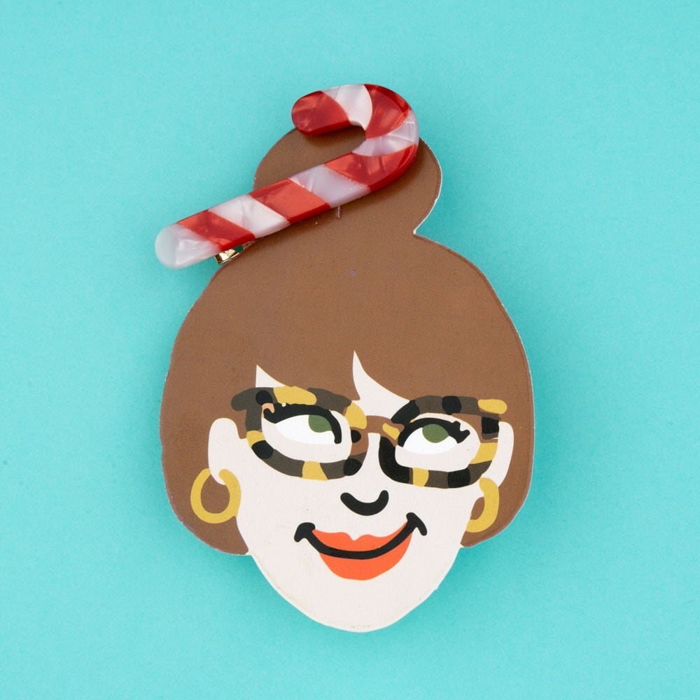 【Coucou Suzette  Ho Ho Holiday collection - Candy cone hair clip-】