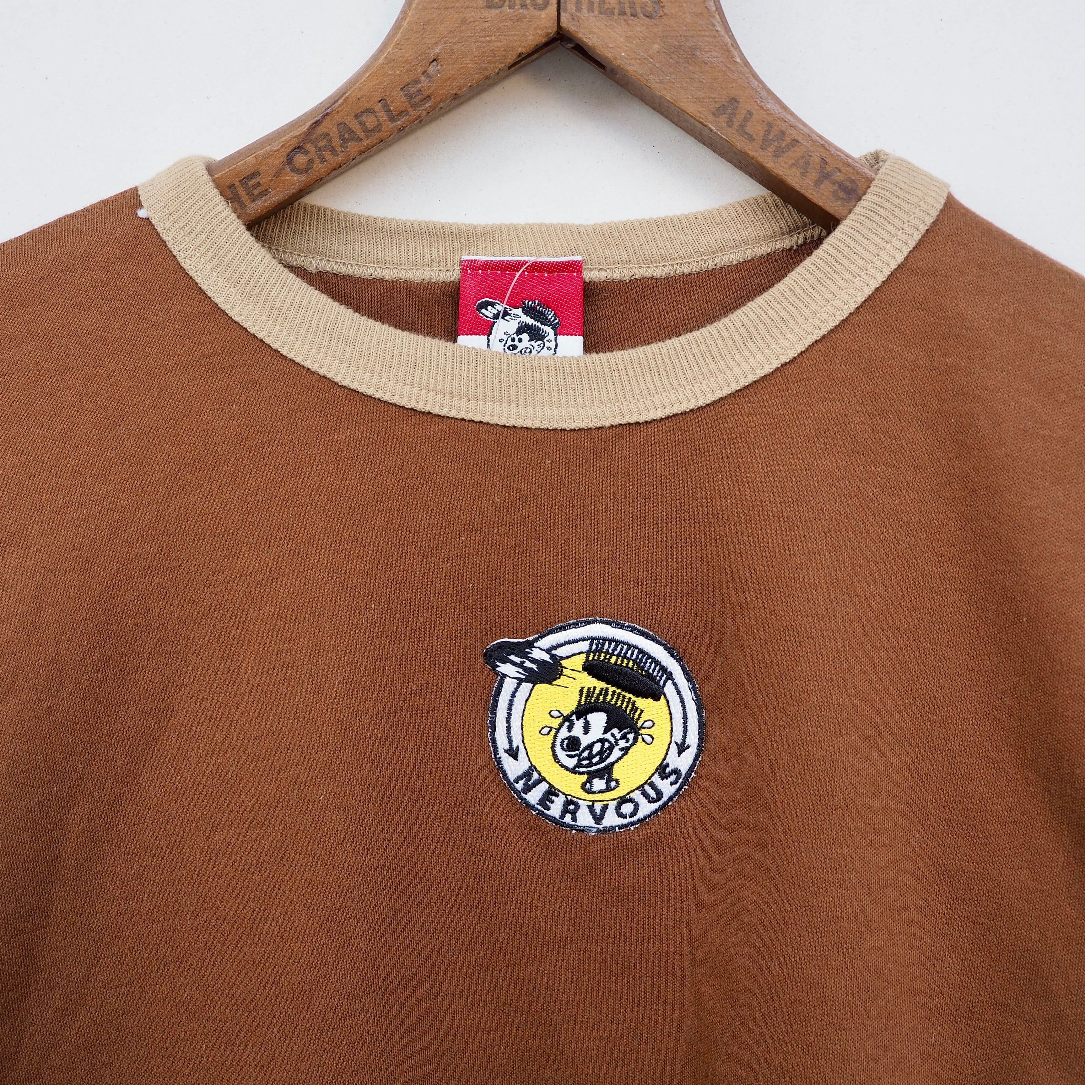 サイプレスヒル、コナートオリジナル初期。tシャツ激レア❗️週末セール Kids《NOS》90's NERVOUS RECORD ringer T-shirt M /USA製 ナーバス