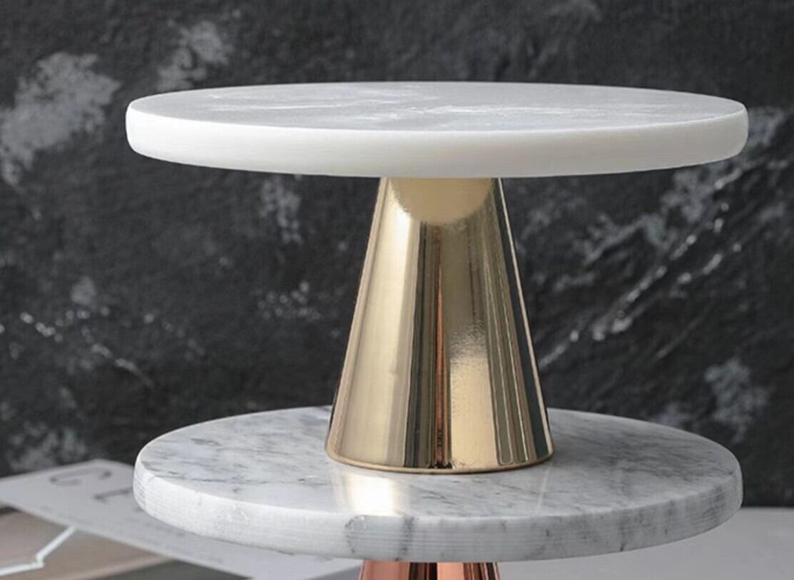 天然大理石トレイのラグジュアリーケーキスタンド おしゃれ かわいい