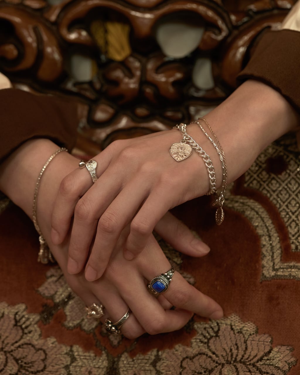 BN-091 K10 Horse shoe combination bracelet (TYPE A) | WAKAN SILVER