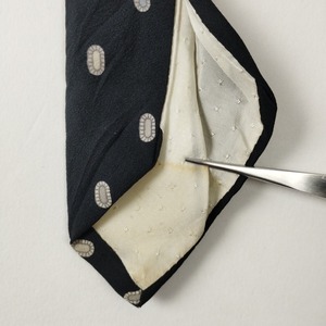 CARTIER　ドット ネクタイ　シルク　フランス製