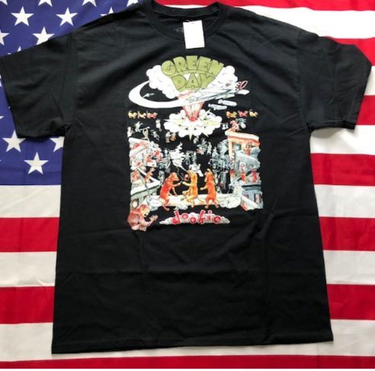 Green Day 'Dookie' バンドTシャツ オフィシャルライセンス CRACKUP