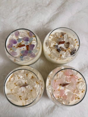 【観賞用価格】天然石ソイキャンドル【訳あり品】