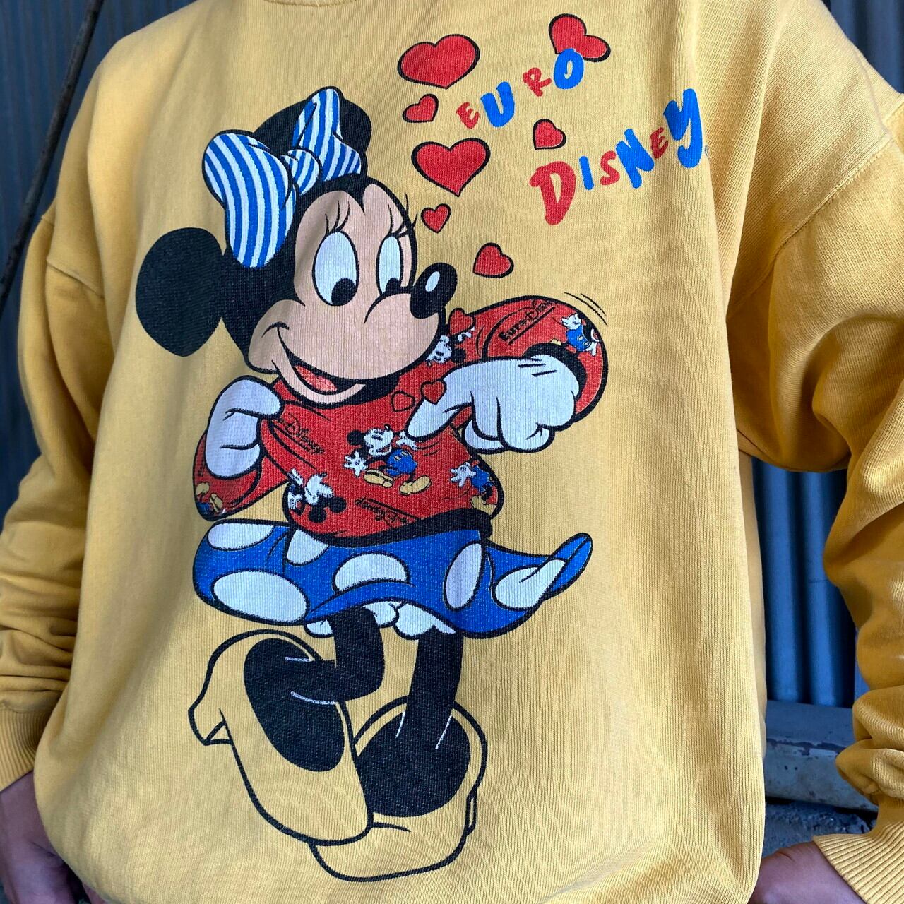 80年代 ユーロ ディズニー ミニーマウス プリントスウェット 