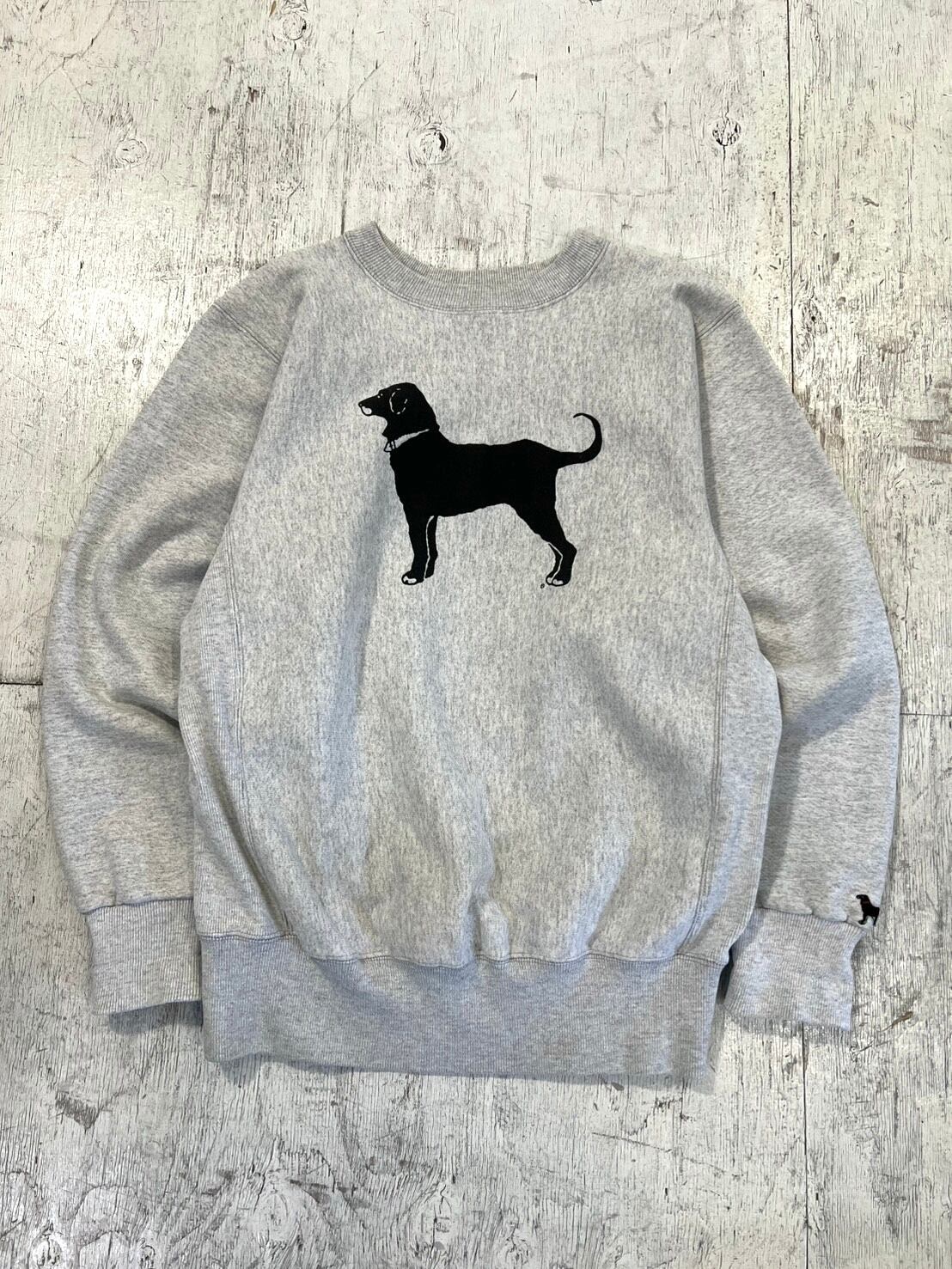 1990's black dog heavy weight sweat #H217