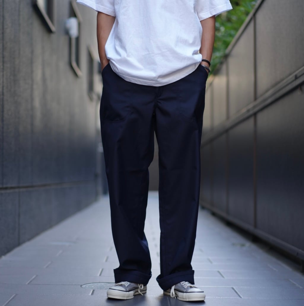 Sans limite(サンリミット) / TWオニギャバジンユーティリティーパンツ -navy-(W2403121)