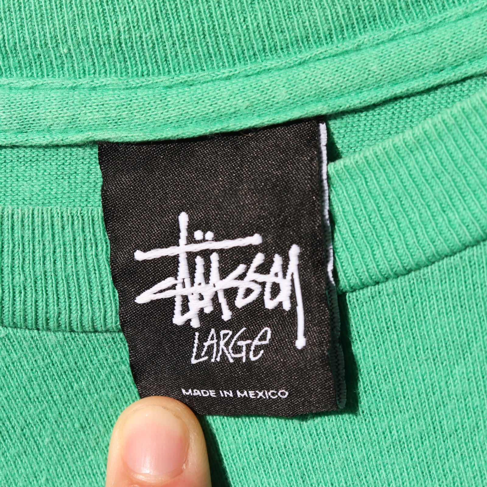 美品 L Stussy サーフマン surfman ステューシー Tシャツ 緑 