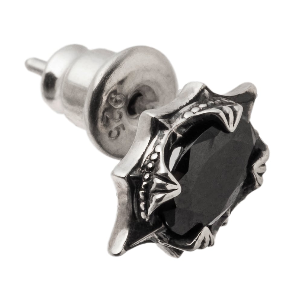 ブラックナイトピアス 片耳用 ACE0190 Black knight earring シルバー