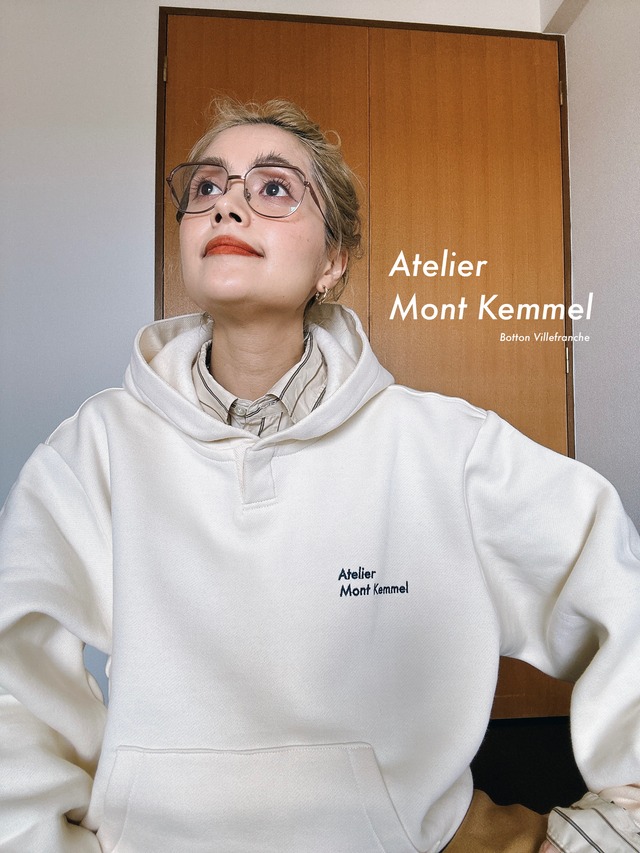 【Atelier Mont Kemmel】LOGO HOODIE / IVORY