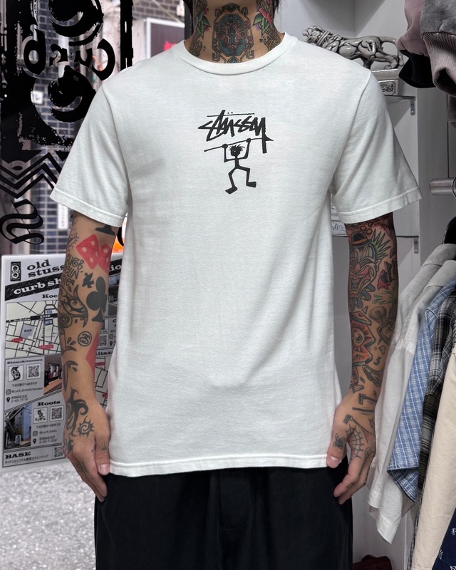 10’s stussy Shadow Man Design Tee “ シャドーマン”【Other Side店】