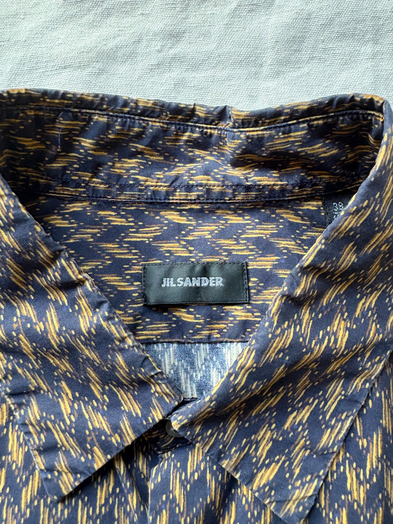 ”JIL SANDER" 2012 Abstract zig-zag pattern shirt by Raf Simons