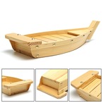 食器皿 舟盛用 木製 舟 船 刺身 日本料理 盛り合わせ 盛合せ 42cm×17cm×7.5cm 器