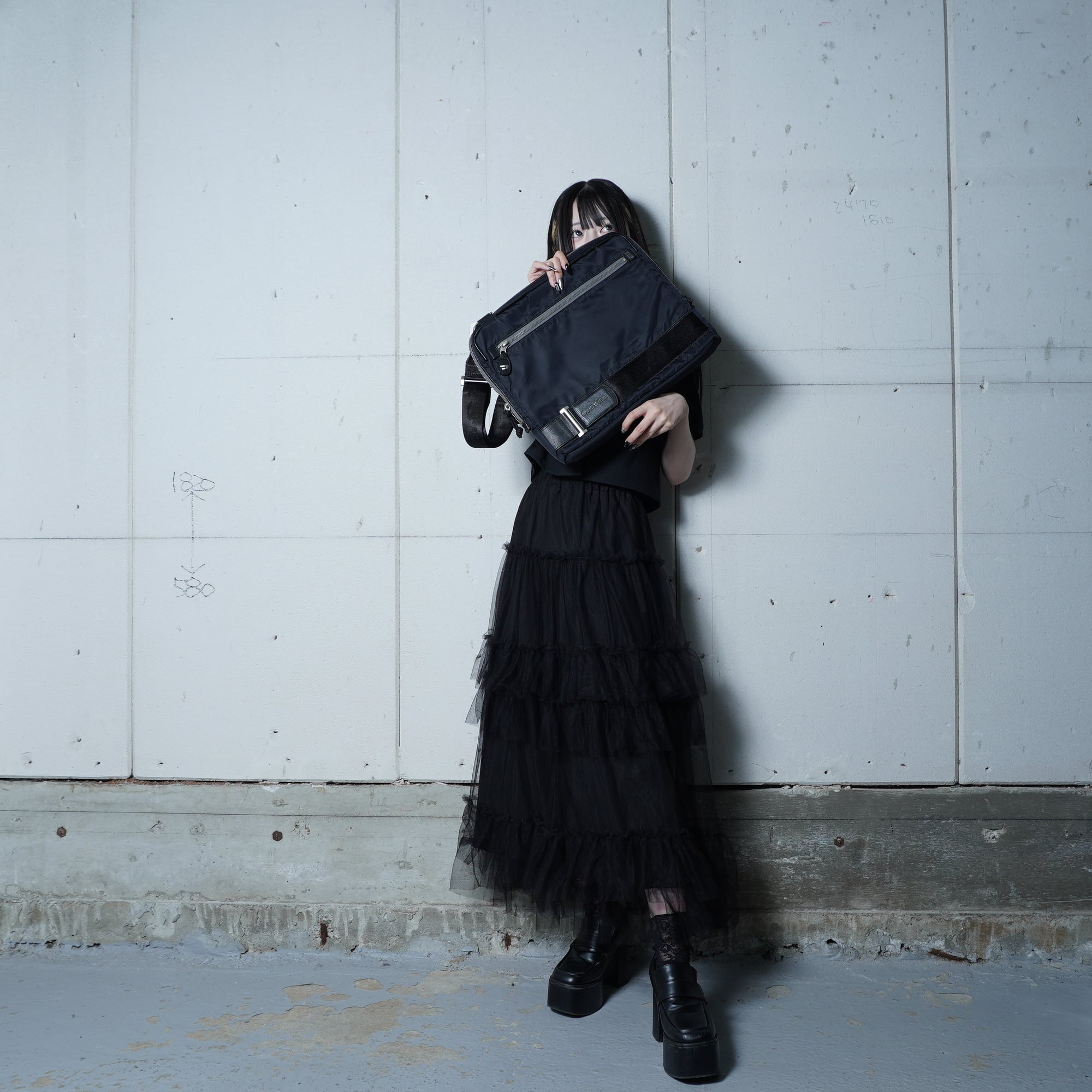 DIESEL】ディーゼル ナイロンショルダーPCバッグ black | MIXHIVE
