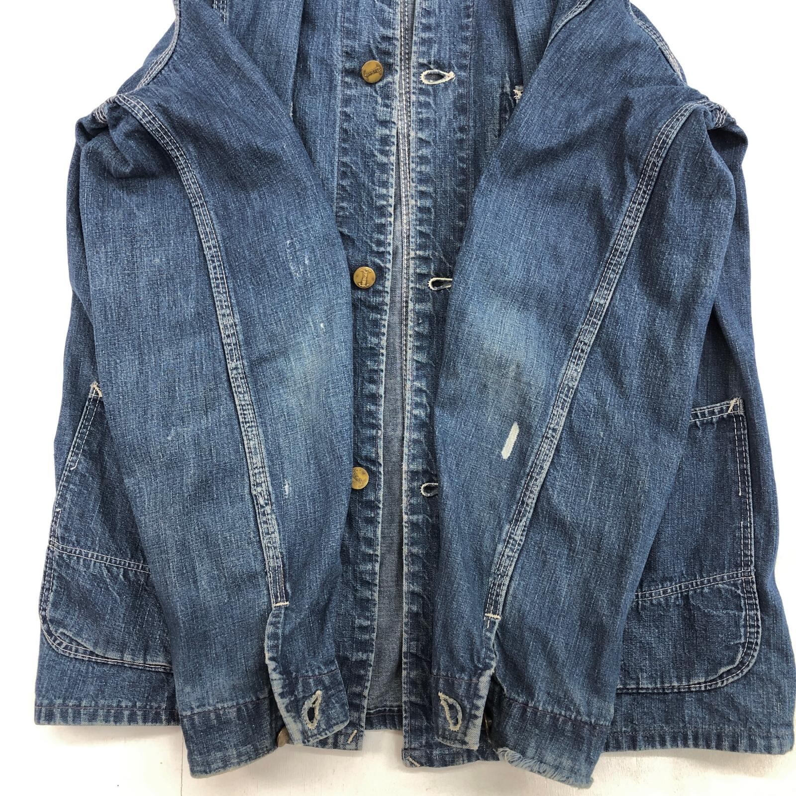 t*r様 古着 50-60年代 Unknown デニム ワークジャケット カバー 50's 60's UNKNOWN デニムカバーオール SANFORIZED ワークジャケット