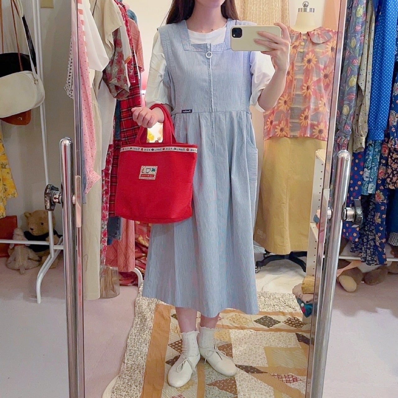 Familiar / red marine tote bag