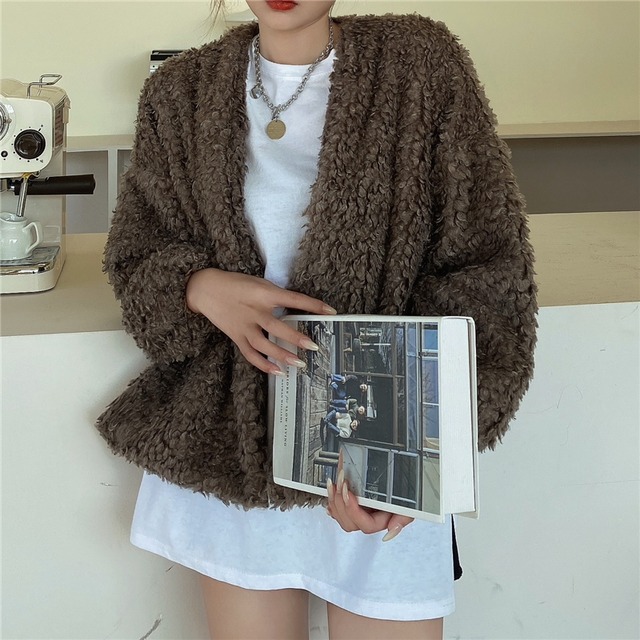 もこもこジャケットV01898