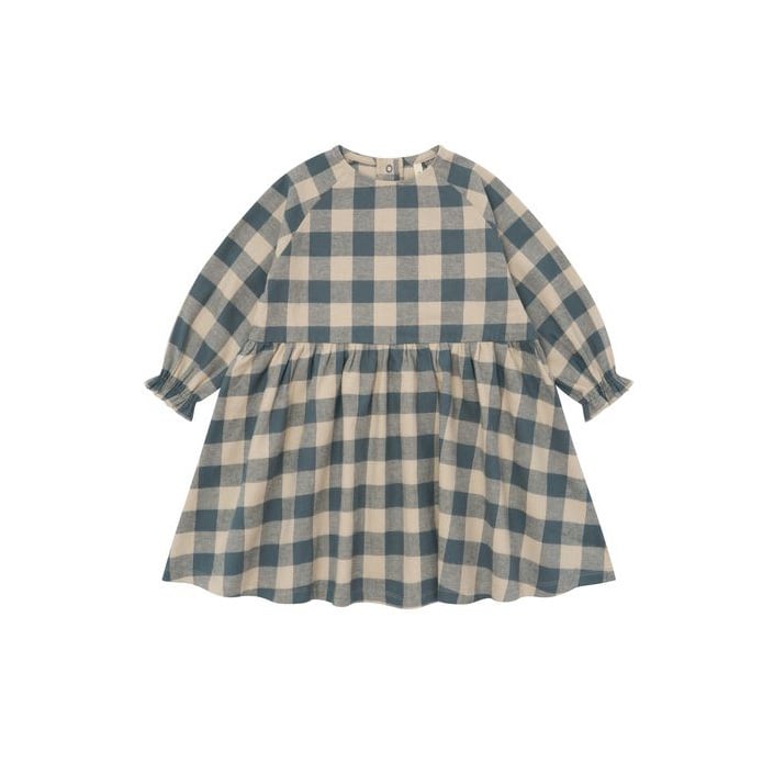 organic zoo / Fog Blue Gingham Field Dress / 1-2Y・2-3Y・3-4Y