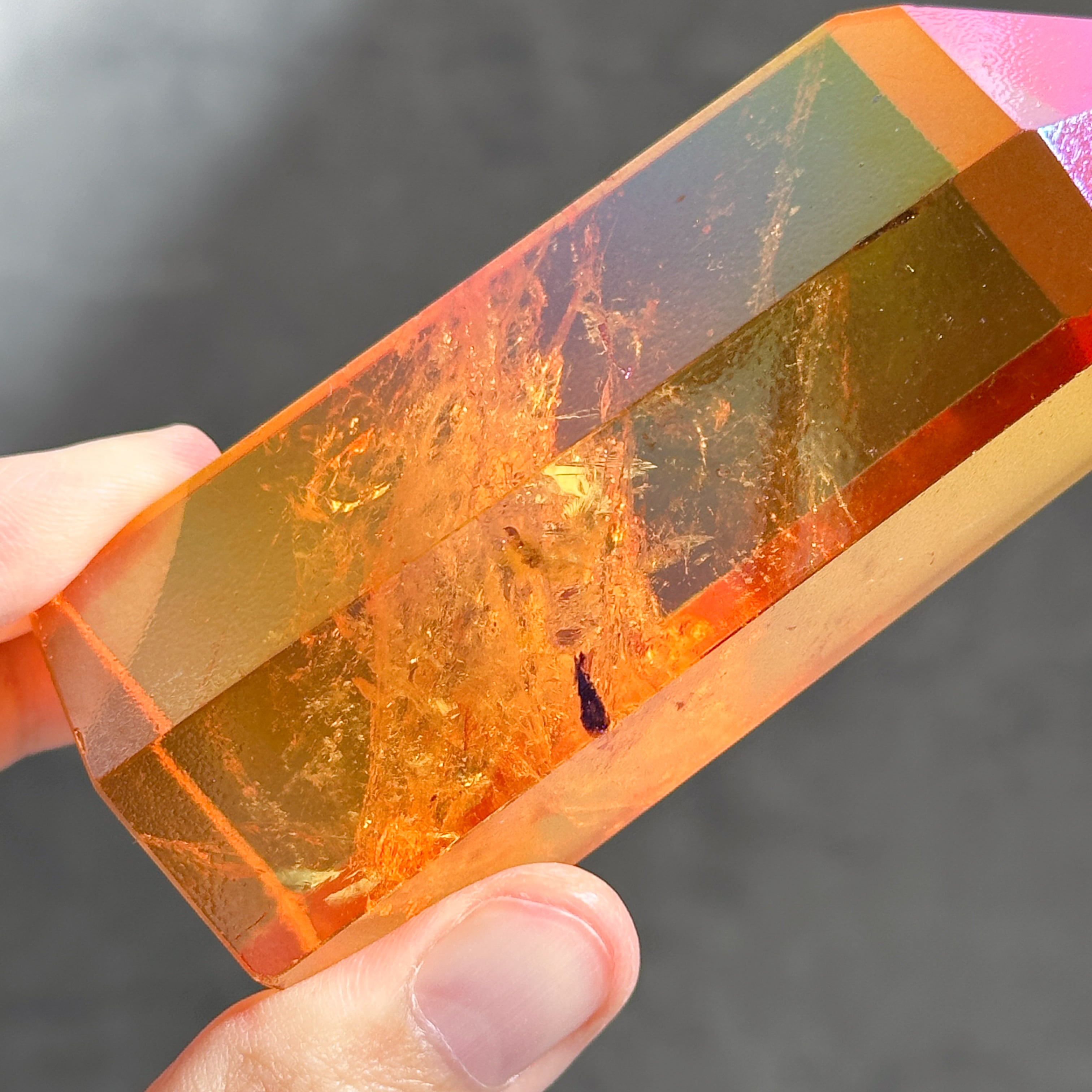 オレンジオーラクォーツ タワー32◇ Orange Aura Quartz ◇天然石