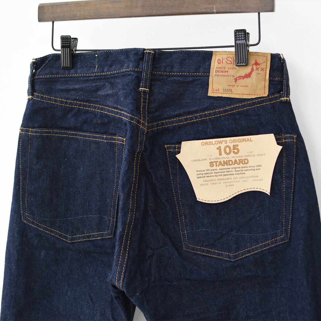 orslow [オアスロウ] SHORT LENGTH 105 STANDARD SELVEDGE DENIM [01