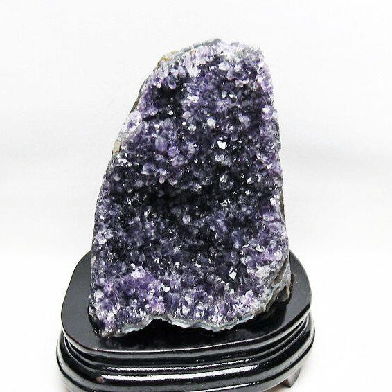 2.2Kg アメジスト クラスター ウルグアイ産 台座付属 花型 192-659