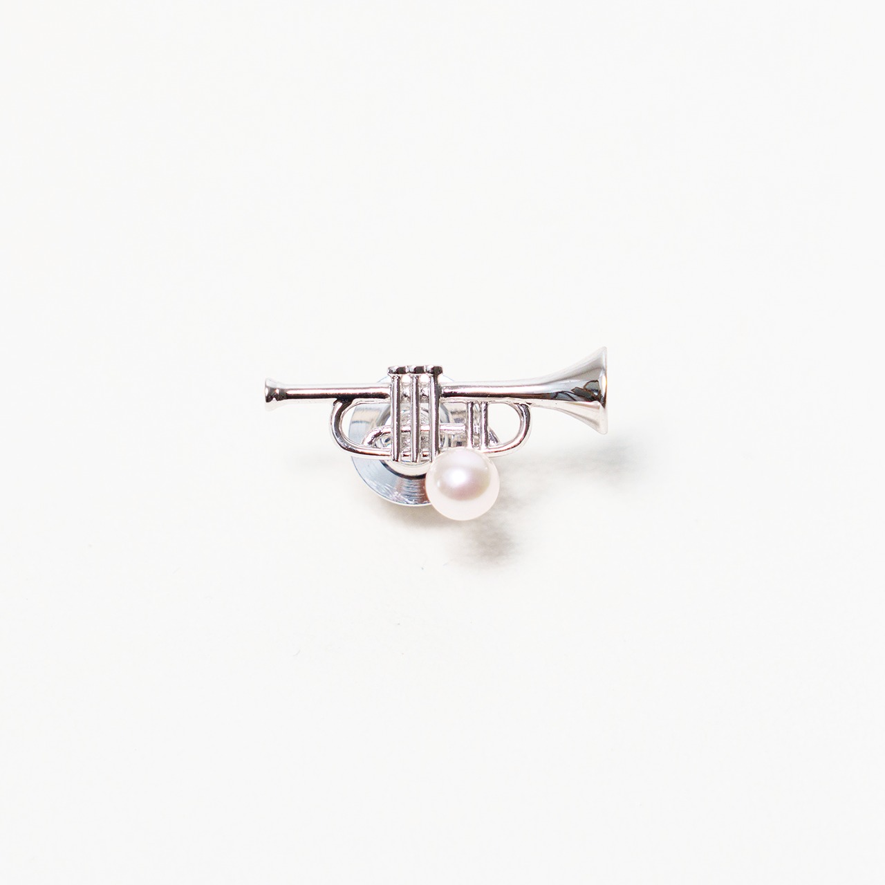 あこや真珠ピンブローチ/トランペット