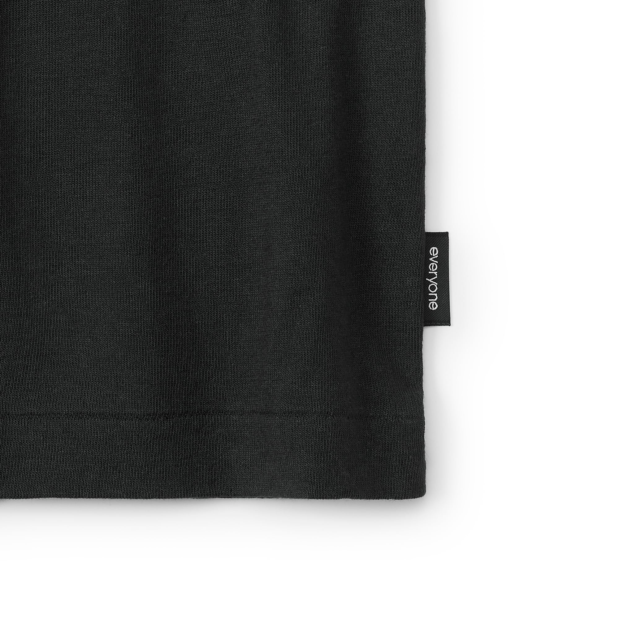 everyone american cotton long sleeve tee shirt (BLACK) | everyone