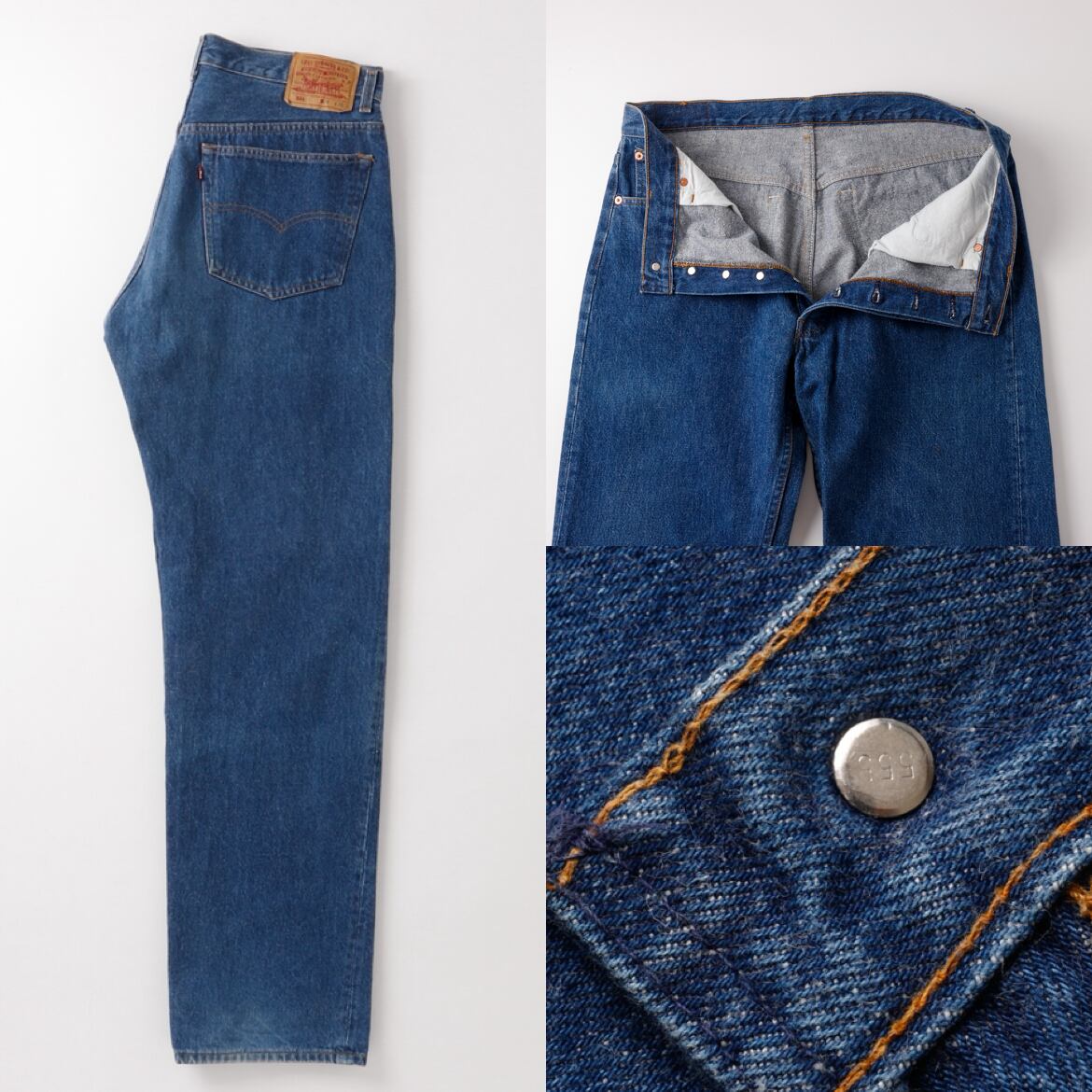 濃紺】Vintage Levi's 501 バレンシア工場製 W38 実寸W36
