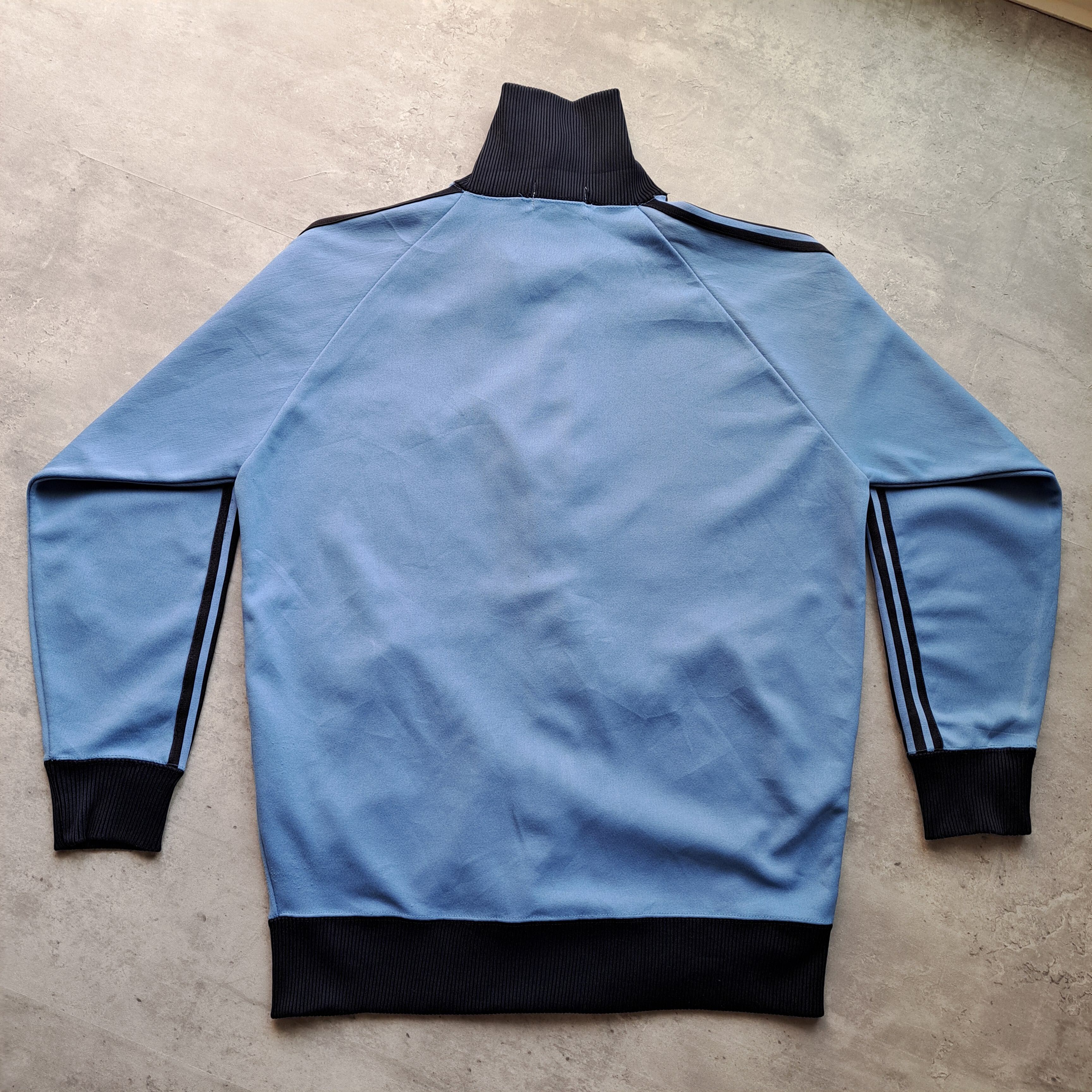 70-80s 水色 デサント Adidas トラックジャケット O | ib2