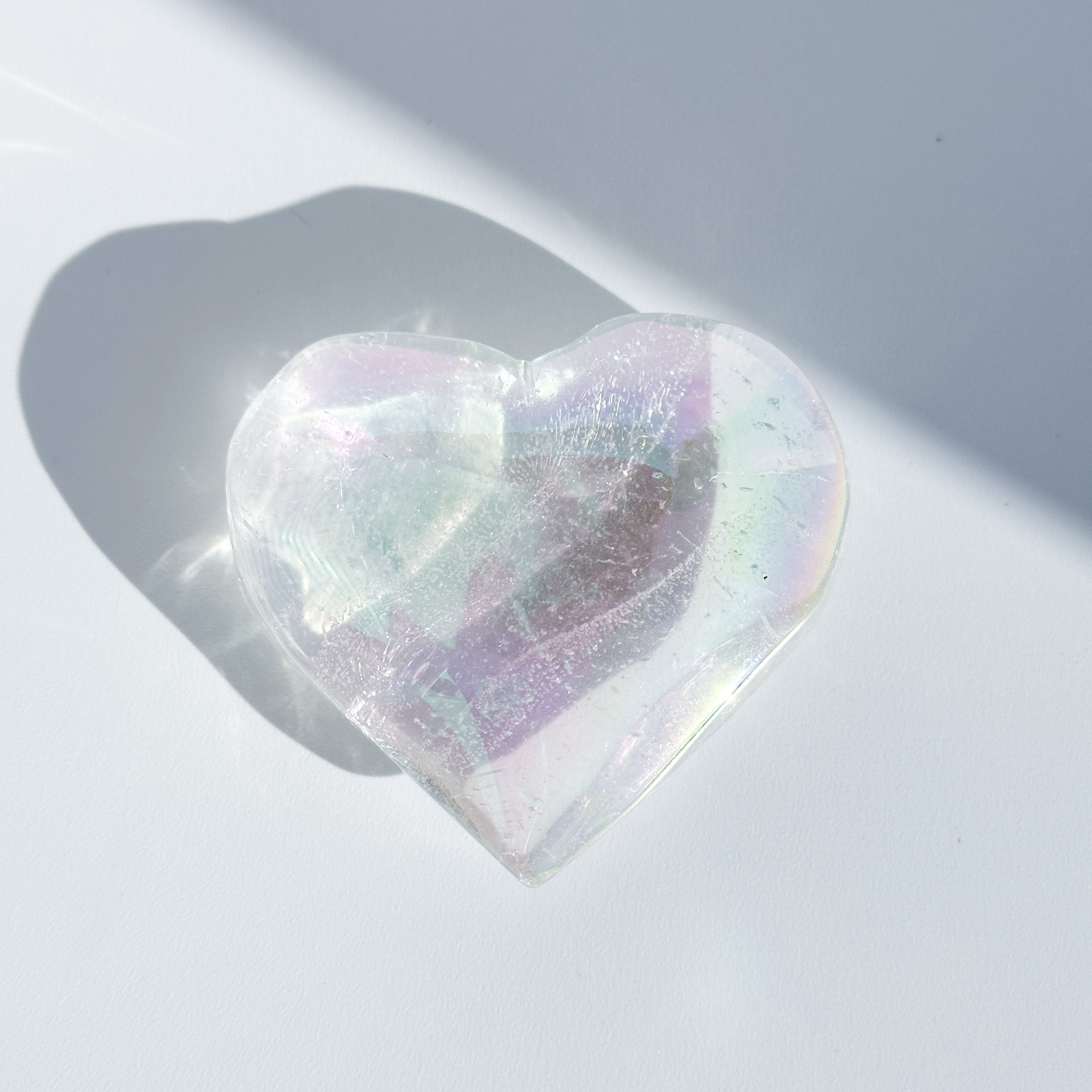 透明感◎エンジェルオーラクォーツ ハート31♡Angel Aura Quartz♡天然石・鉱石・パワーストーン