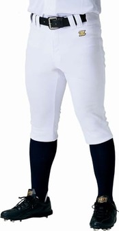 ゼット ユニフォーム ショート フィット パンツ ショートフィットパンツ ウェア 野球 ユニフォームパンツ ホワイト L