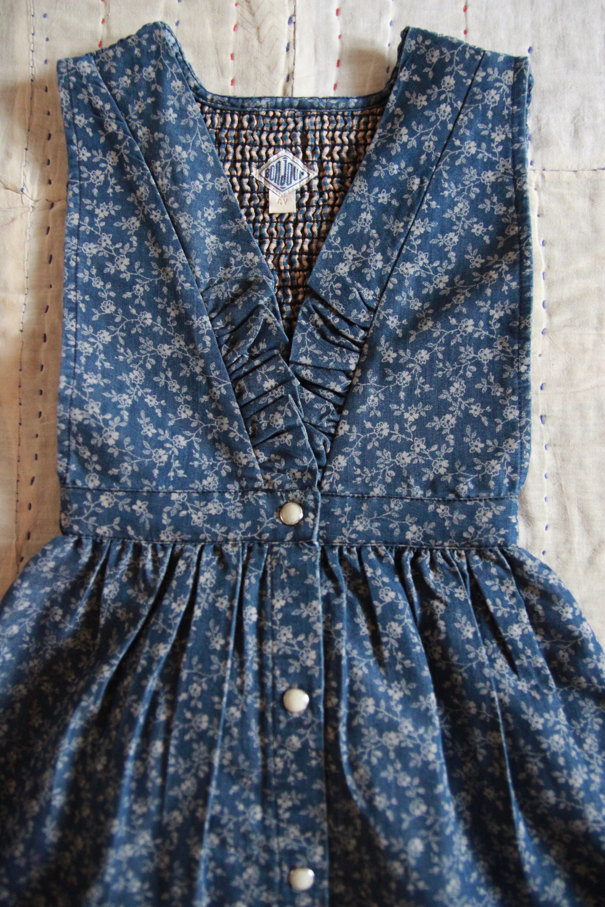 BONJOUR DIARY PIA DRESS flower 2Y ワンピース